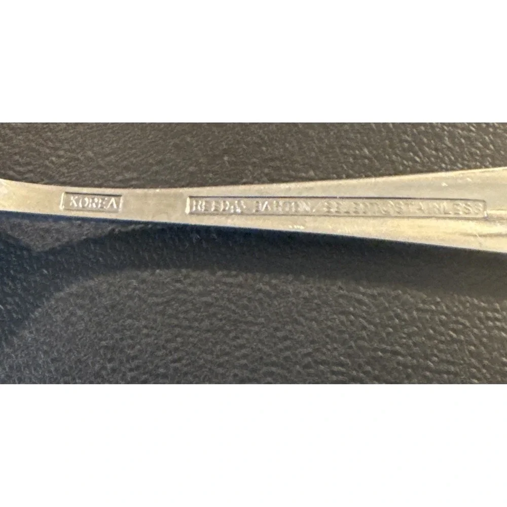 Reed Barton Select Hancock Salad Forks Fork Stainless Steel Korea Set Of 7 VTG